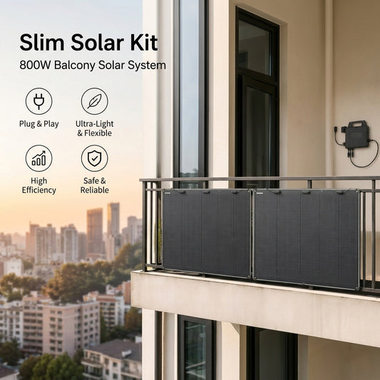 800W Slim Solar Kit ｜Plug & Play Balcony Solar System